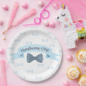 Handsome One Baby Boy First Birthday Party Plates Pappteller (Party)