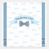 Handsome One First Birthday Stickers (Vorderseite)