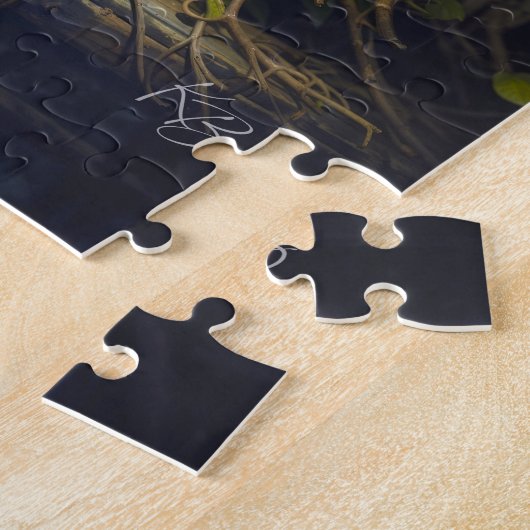 Handsome Orange Tabby Cat mit Schwanz Feathers Puzzle (Seite)