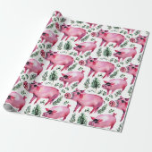 Handsome Pig Christmas Geschenk Wrap Geschenkpapier (Ungerollt)