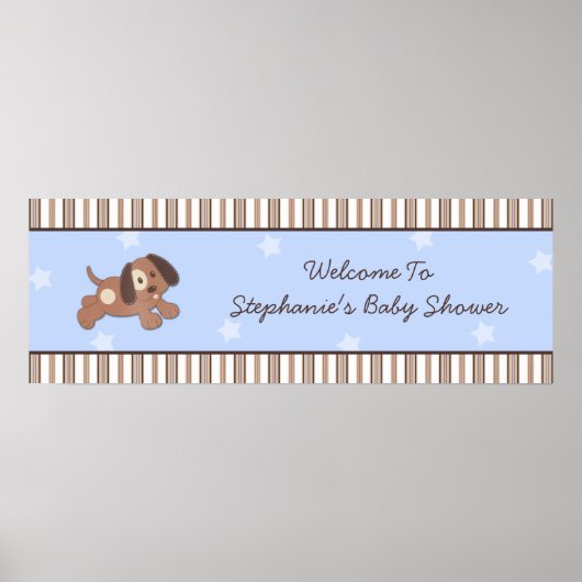 Handsome Puppy Baby Shooting Banner Poster (Vorne)