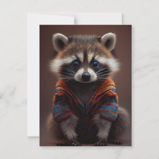 Handsome Raccoon Postkarte