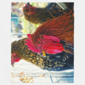 Handsome Rooster Fleecedecke (Vorderseite)
