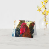 Handsome Rooster Karte (Gelbe Blume)
