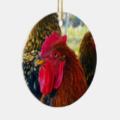 Handsome Rooster Keramik Ornament (Rechts)