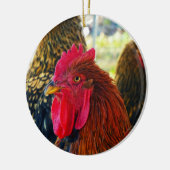 Handsome Rooster Keramik Ornament (Links)