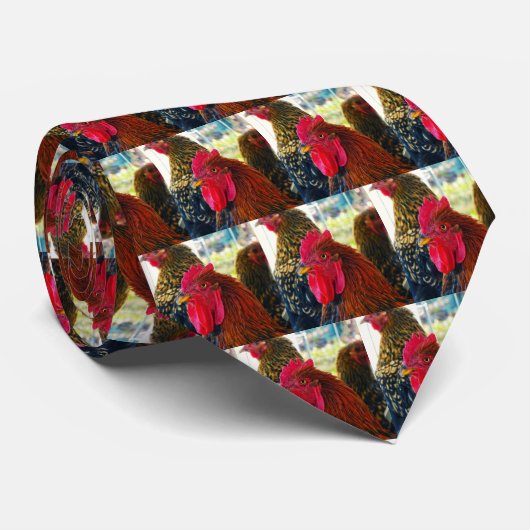 Handsome Rooster Krawatte (Gerollt)