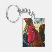 Handsome Rooster Schlüsselanhänger (Vorderseite links)