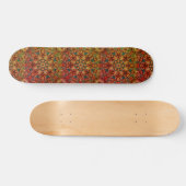 Handsome Rusty Colored Mandala Design Skateboard (Horizontal)