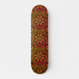 Handsome Rusty Colored Mandala Design Skateboard