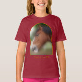 Handsome Shire Draft Horse Personalized T-Shirt (Vorderseite)