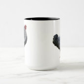 Handsome Silver Penciled Wyandotte Rooster Tasse (Zentrum)