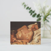 Handsome Sleeper Postkarte (Stehend Vorderseite)