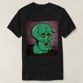 Handsome Squidward Distressed Style Vector Gezeich T-Shirt (Design vorne)