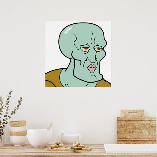 Handsome Squidward TShirt Poster (Küche)
