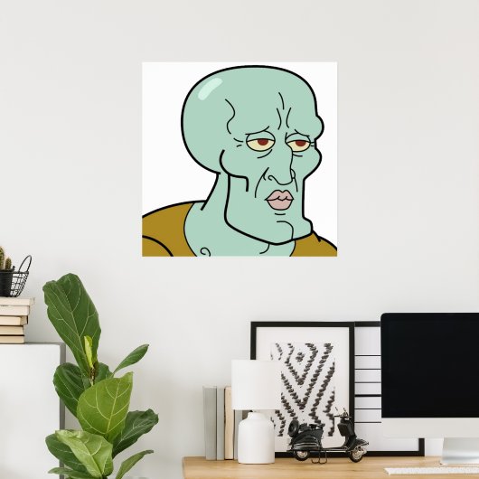 Handsome Squidward TShirt Poster (Heimbüro)