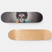 Handsome Sugar Skull Man Boy Teen Skate Deck Skateboard (Horizontal)