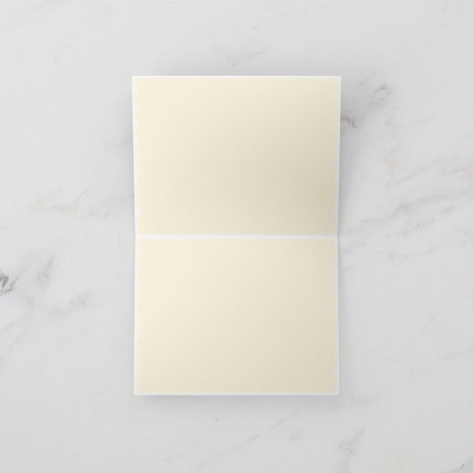 Handsome Tan Marble Monogram Folded Note Card (Innenseite)
