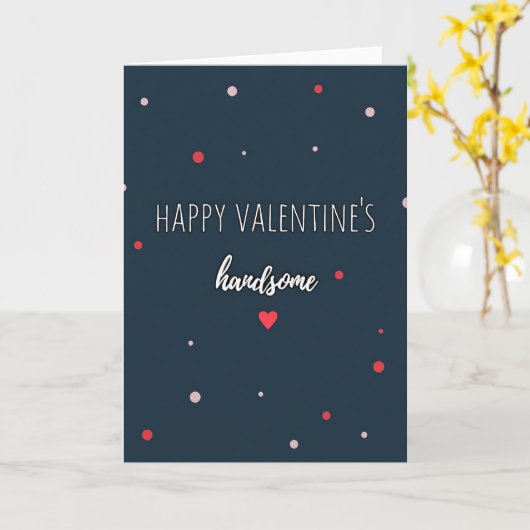 Handsome Valentines Graphic Card Karte (Gelbe Blume)