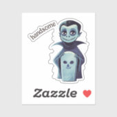 Handsome Vampire Aufkleber (Blatt)