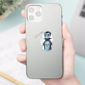 Handsome Vampire Aufkleber (Telefon)