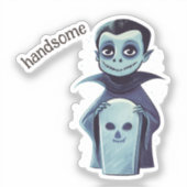 Handsome Vampire Aufkleber (Vorderseite)