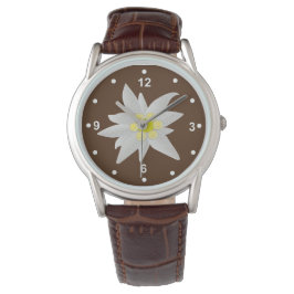 Handsome White Edelweiss Watch Armbanduhr