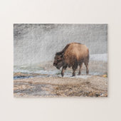 Handsome Young Bison oder Buffalo Puzzle (Horizontal)