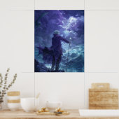 Handsome Young Man Portrait Poster (Küche)