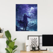 Handsome Young Man Portrait Poster (Heimbüro)