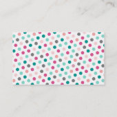 Handspeicher des Baby-zweite Visitenkarte (Rückseite)