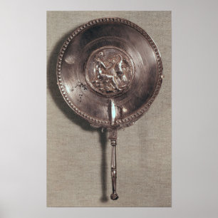 Handspiegel mit Leda und Schwan Poster