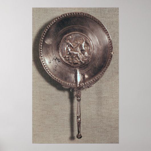 Handspiegel mit Leda und Schwan Poster (Vorne)