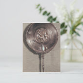 Handspiegel mit Leda und Schwan Postkarte (Stehend Vorderseite)