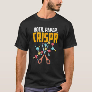 Handspiel-Rock-Papier-Schere Crispr Gene Editing T-Shirt