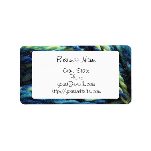 Handspinngarnetiketten Adressaufkleber (Vorne)