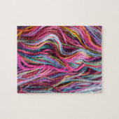 Handspun Garne Knittern Pink Magenta Puzzle (Horizontal)