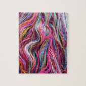 Handspun Garne Knittern Pink Magenta Puzzle (Vertikal)