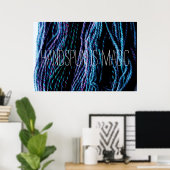 Handspun ist Zaubergarnspinnen Poster (Heimbüro)