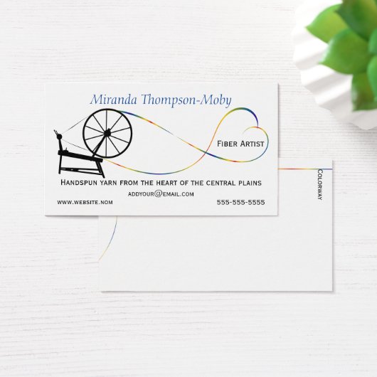 Handspun Liebe Spinnrad (Schreibtisch)