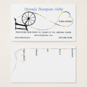 Handspun Liebe Spinnrad (Vorne & Hinten)