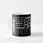 HANDSPUN! Typografie Kaffeetasse (Vorderseite Links)