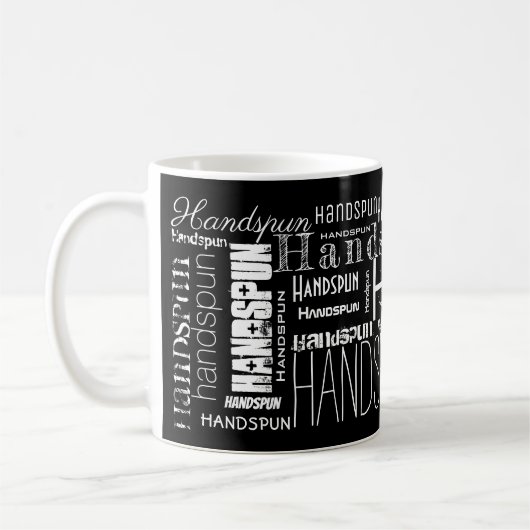 HANDSPUN! Typografie Kaffeetasse (Links)