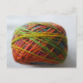 Handspun Yarn farbig Postkarte (Vorderseite)