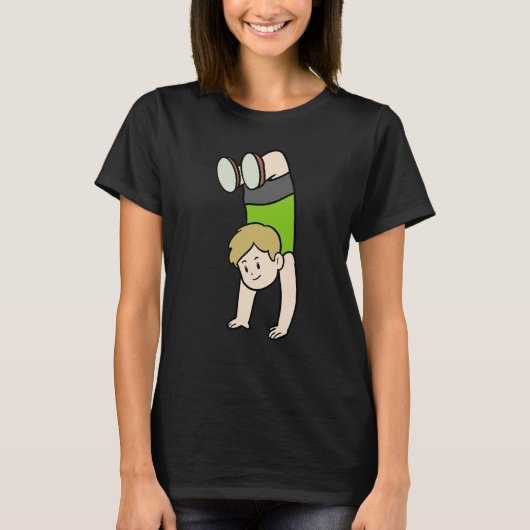 Handstand gymnast T-Shirt (Vorderseite)