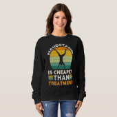 Handstand ist billiger als Gymnastik Sweatshirt (Vorne ganz)
