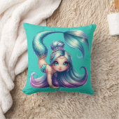 "Handstand Mermaid Magic" Kissen (Decke)