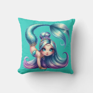 "Handstand Mermaid Magic" Kissen
