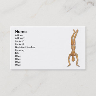 HandStand, Name, Adresse 1, Adresse 2, Kontakt… Visitenkarte