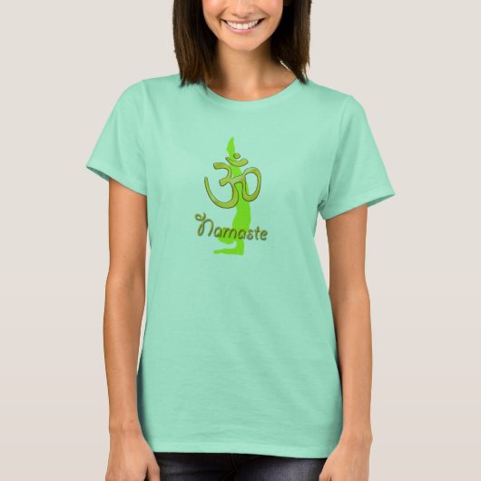 Handstand-Pose, namaste Yoga T-Shirt (Vorderseite)